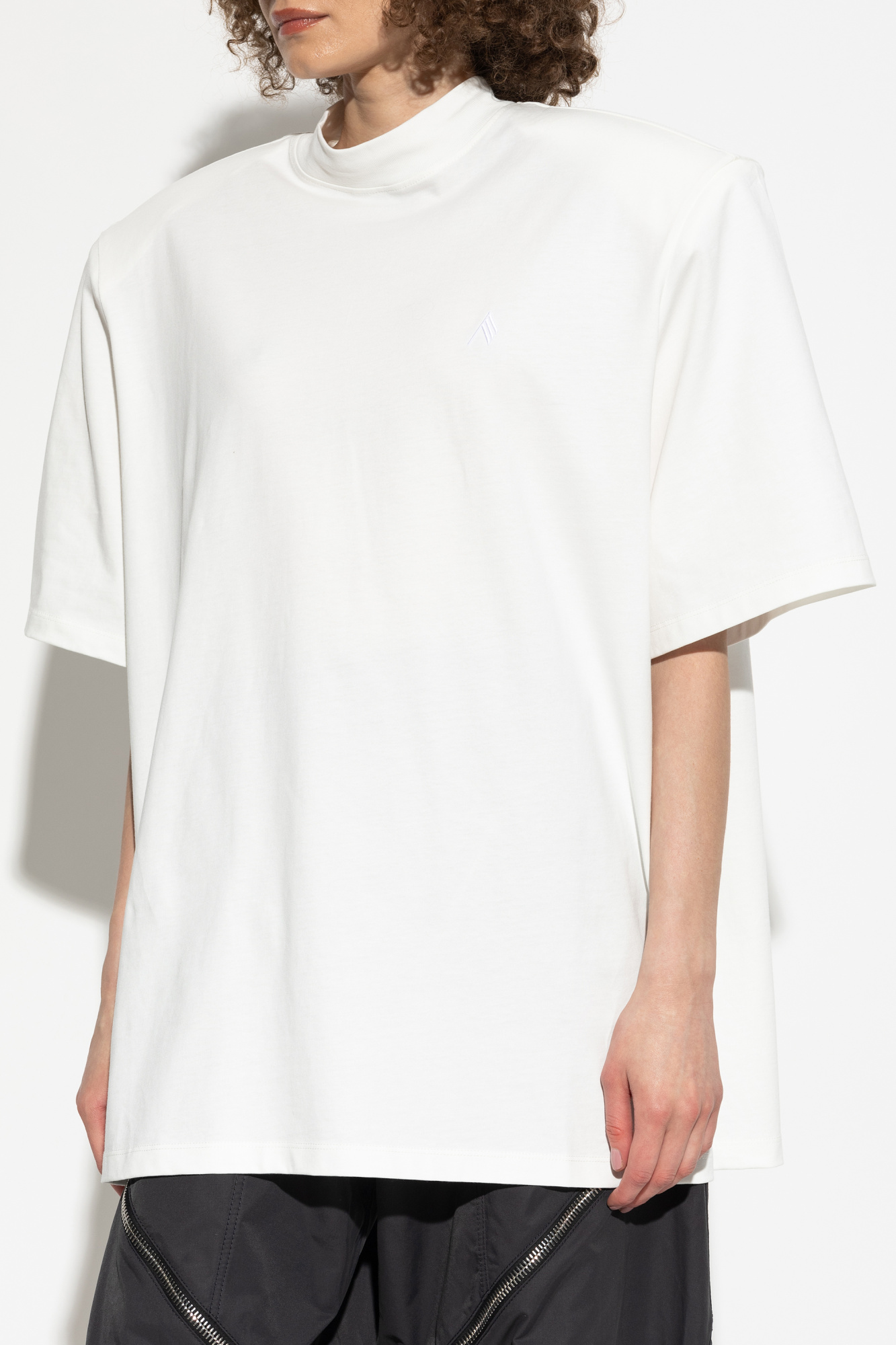 White T-shirt with logo The Attico - Vitkac France